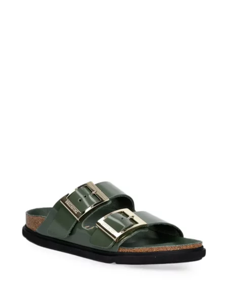 Sandale Birkenstock cu cataramă verde