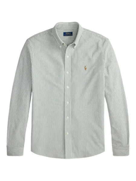 Ριγέ polo Polo Ralph Lauren με κουκούλα με αυτόγραφο λευκό