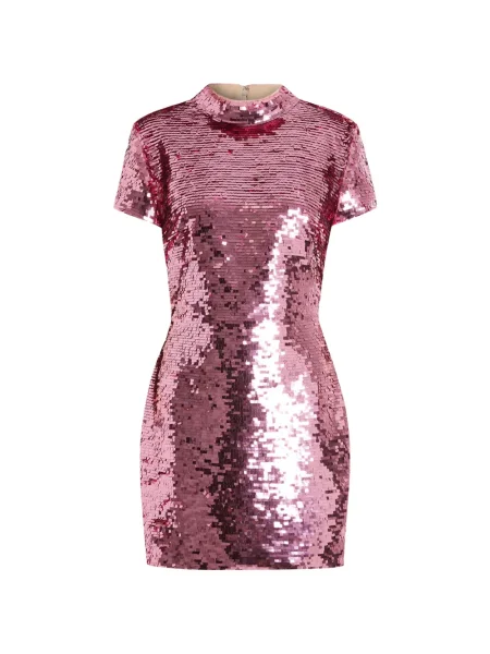 Rochie mini 16arlington cu paiete de costum roz