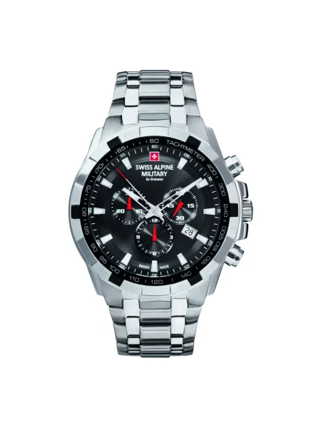 Lniany zegarek Swiss Alpine Military szary