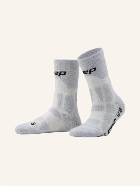 Cep Trekingové Ponožky Hiking Max Cushion Mid Cut světle šedá černá