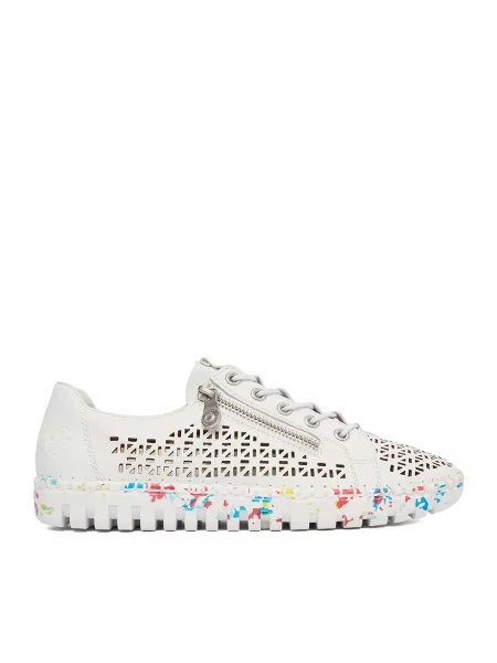 Pantofi Rieker alb