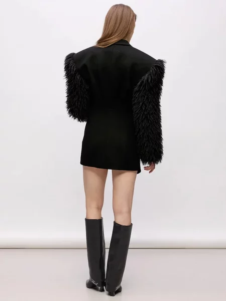 Сукня Karl Lagerfeld mini облягаюча чорний