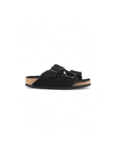 Kapcie Birkenstock zamszowe czarne