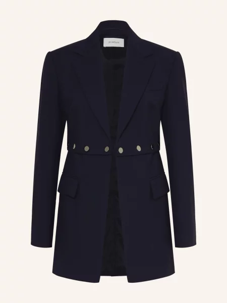 Sportmax Długi Blezer Editore blau czarna