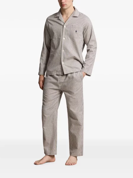 Șosete Polo Ralph Lauren cu model herringbone cu broderie plasă albastru