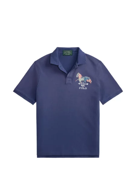Μικρός κάλτσες Polo Ralph Lauren με κέντημα από ζέρσεϋ μπλε