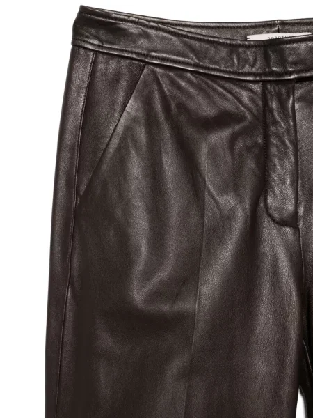 Pantaloni Dorothee Schumacher din piele maro