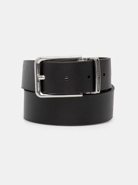 Cu centură curea Armani Exchange din piele negru