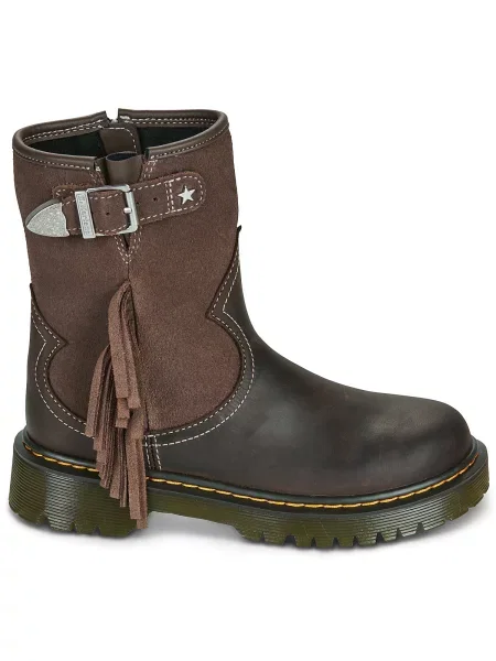 Botine copii Dr. Martens maro