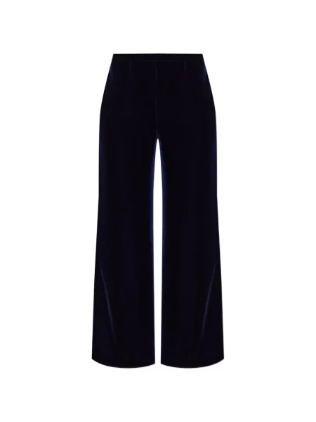Pantaloni Forte_forte de catifea albastru