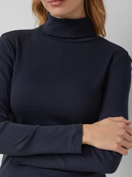 Sweter z golfem S.oliver Red Label niebieski