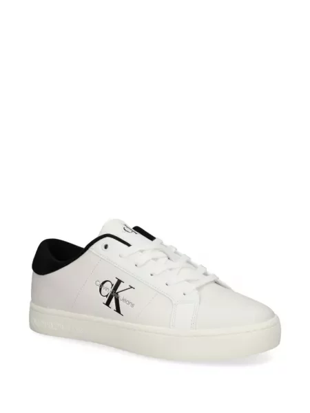 Sneakerși Calvin Klein Jeans cu imagine alb