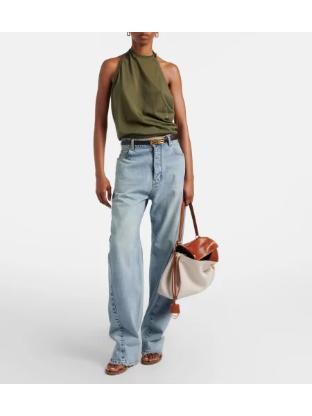 Top Balenciaga drapat verde