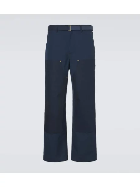 Široké kalhoty Sacai modré