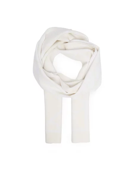 Κασκόλ Calvin Klein Emblem Aop Jcq Fine Scarf Khaki Universal λευκό