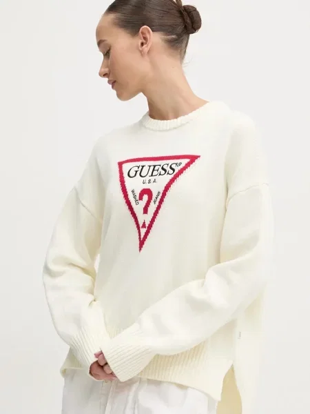 Guess Jeans pulover de bej