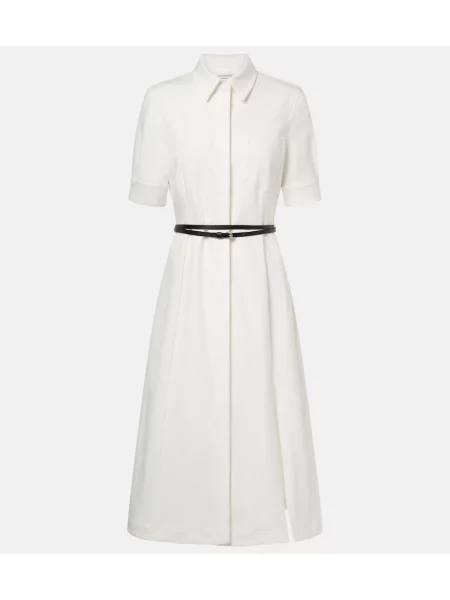 Rochie din denim Altuzarra alb