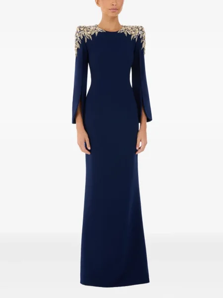 Rochie maxi Jenny Packham de costum albastru