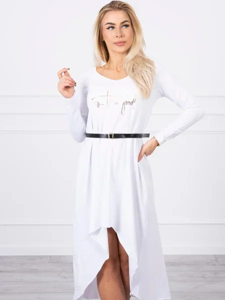 Rochie Kesi cu inscripții de costum alb