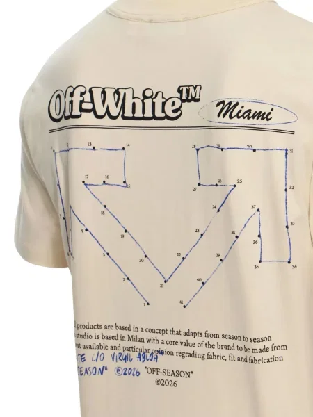 Tricou Off-white cu imagine alb