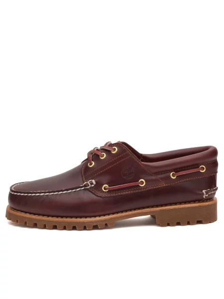 Timberland Mokasyny Authentics Boat 3 Eye Classic brązowy