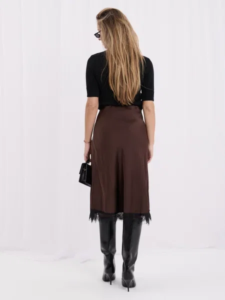 Midi-suknja Italy Moda crna