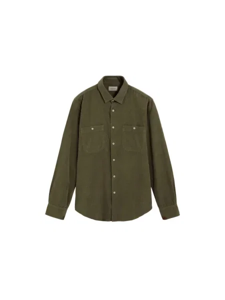 Scalpers Košile Saint tmavě zelená