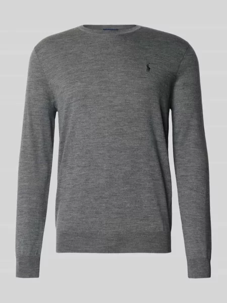 Sweter Ralph Lauren wełniany szary
