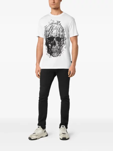 Tricou Philipp Plein alb
