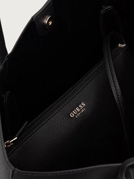 Кожаная сумка шоппер Guess
