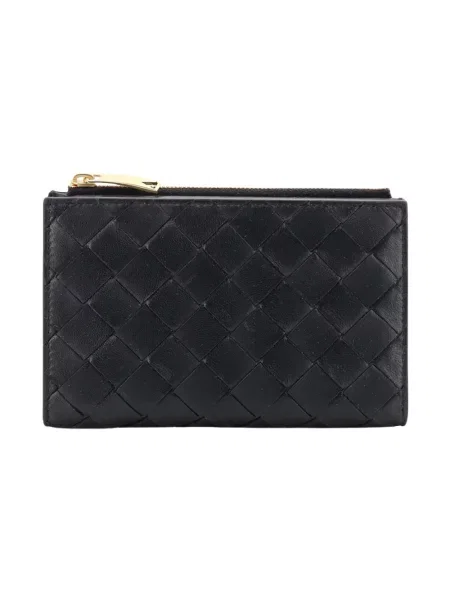 Portfel Bottega Veneta skórzany czarny