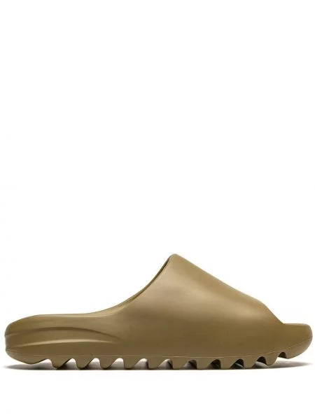 Klapki Adidas Yeezy zielone