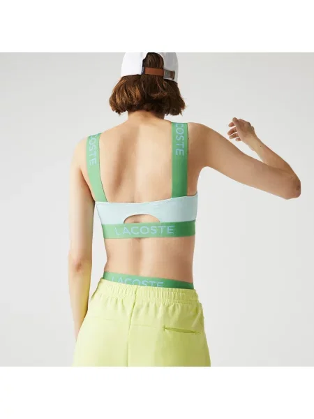 Топ Lacoste зеленый