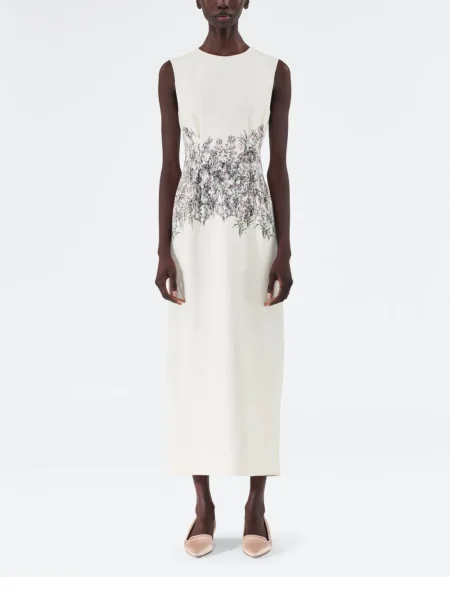 Rochie midi Adam Lippes alb