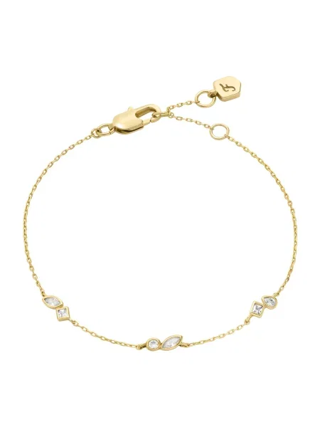 Brăţară Fossil transparente auriu