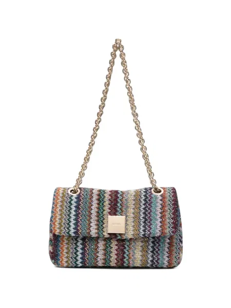 Colier Missoni tricotate albastru