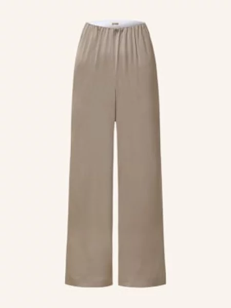 Drykorn Spodnie Satynowe Tweezer beige beżowe