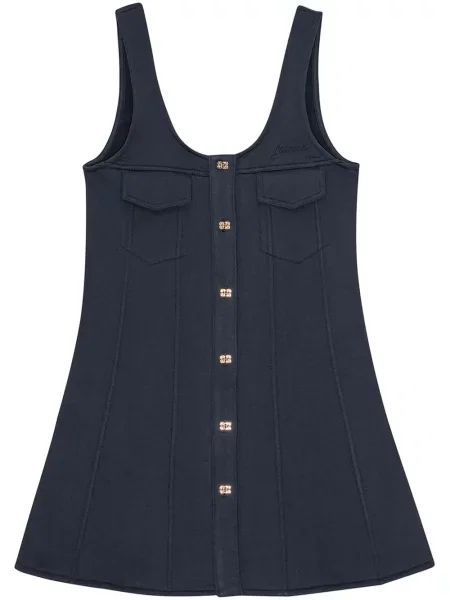 Rochie mini Ganni de costum albastru