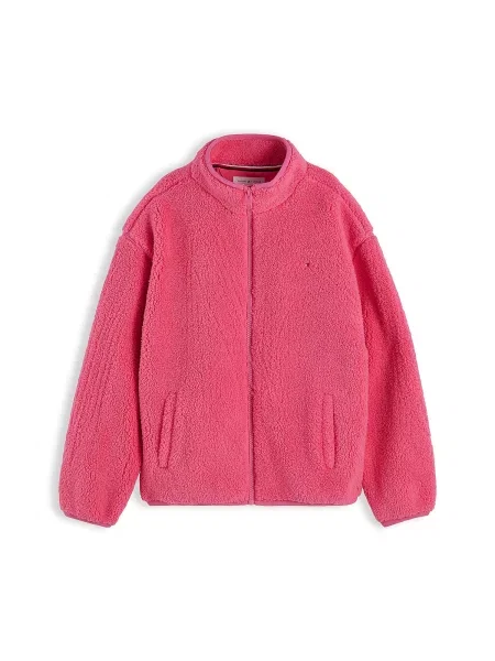 TOMMY HILFIGER Flis jakna mornarsko plava / malina / crvena bijela