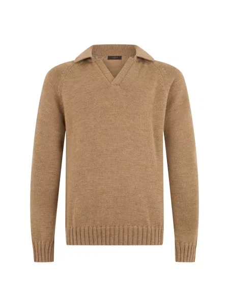 Sweter Slowear wełniany beżowy