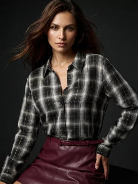 Сорочка у смужку різнобарвний