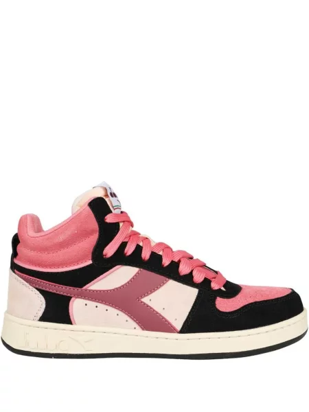 Sneakerși Diadora din piele de căprioară roz