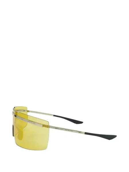 Ochelari de soare Nike de catifea cu autograf retro alb