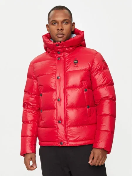 Blauer Geacă din puf roșu