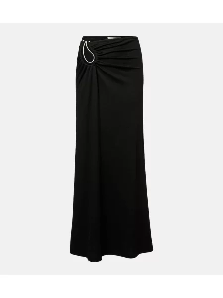 Fusta maxi Christopher Esber cu model paisley negru