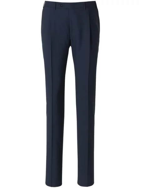 Pantaloni Canali de lână albastru