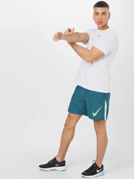 NIKE Sportiniai marškinėliai juoda balta
