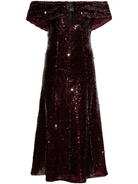 Rochie Self-portrait de costum maro