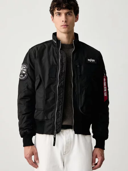 Alpha Industries geacă de tranziție pentru bărbați Aviation Jackets Engine negru